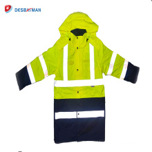 Visibility Security Safety Vest Jacket Reflective Strips Work Wear Uniforms Clothing